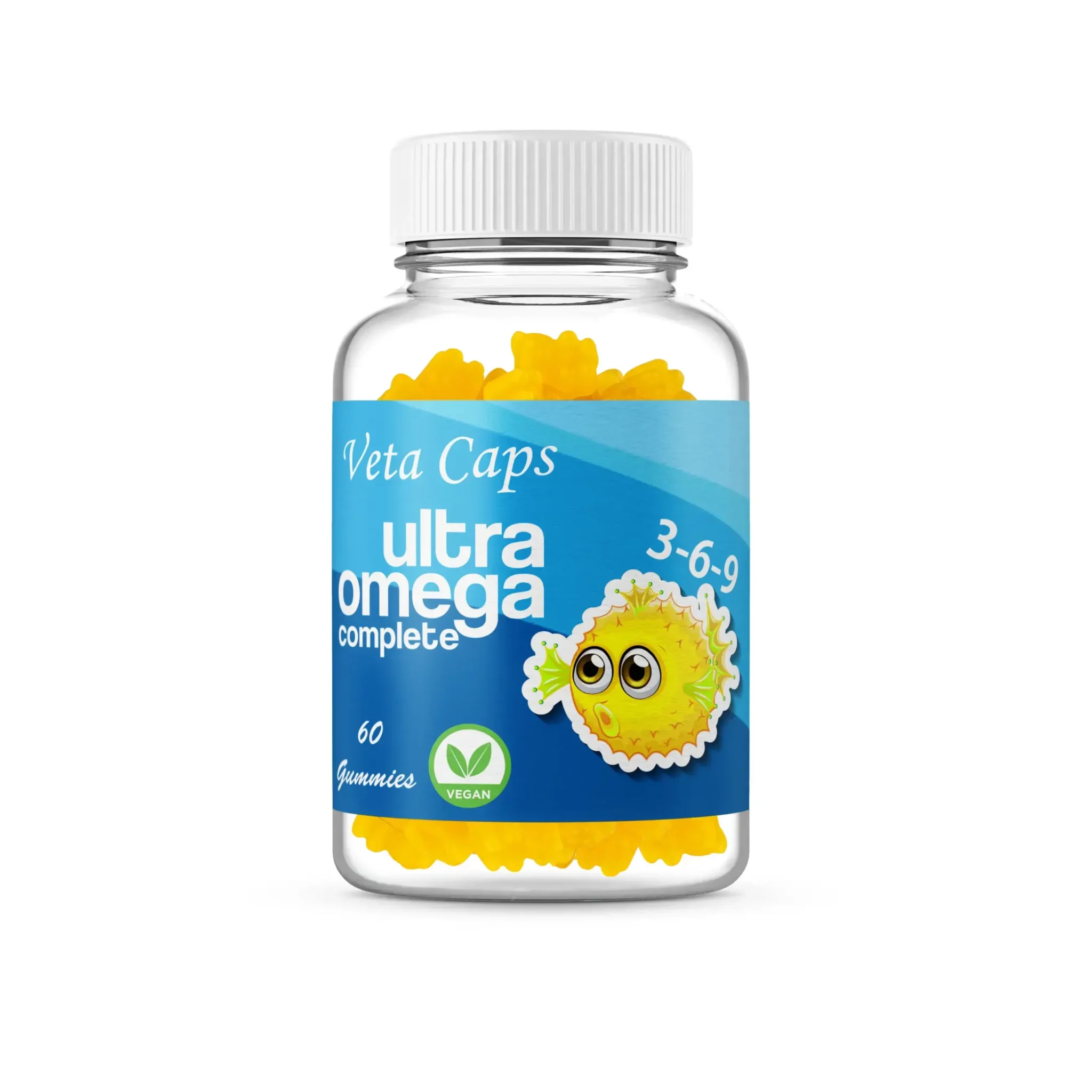 فيتا كابس أوميغا 3 كومبليت للأطفال – علكة لذيذة لصحة الدماغ والقلب والمناعة